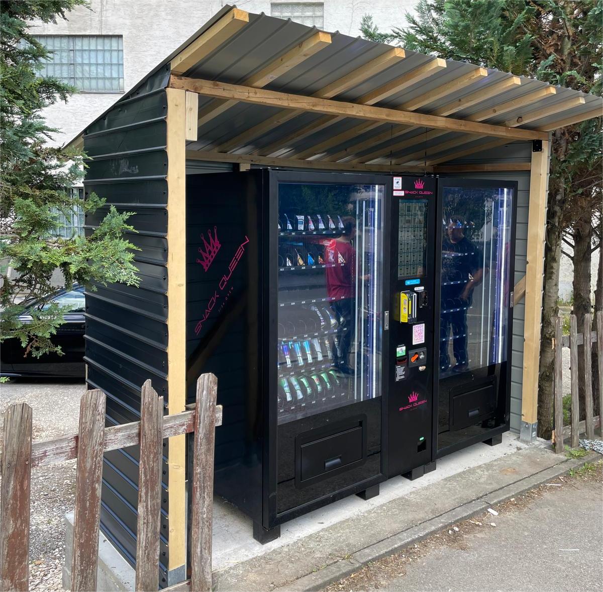 Outdoor Graveyard Candles Vending Machine for Incense Prayer Cards Umbrellas in Cemeteries in Germany