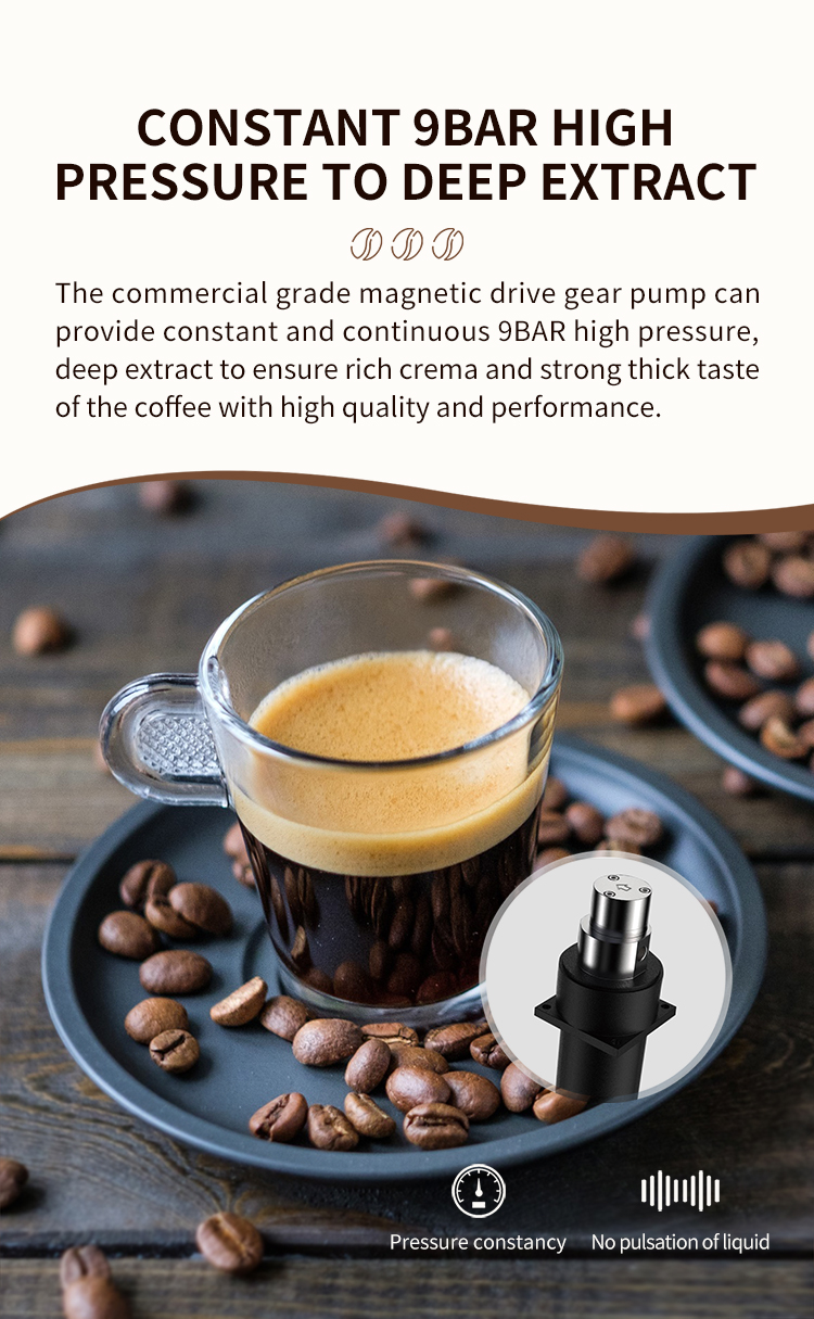 Commercial Coffee Vending Machine for office Italy components constant 9 bar high pressure to deep extraction