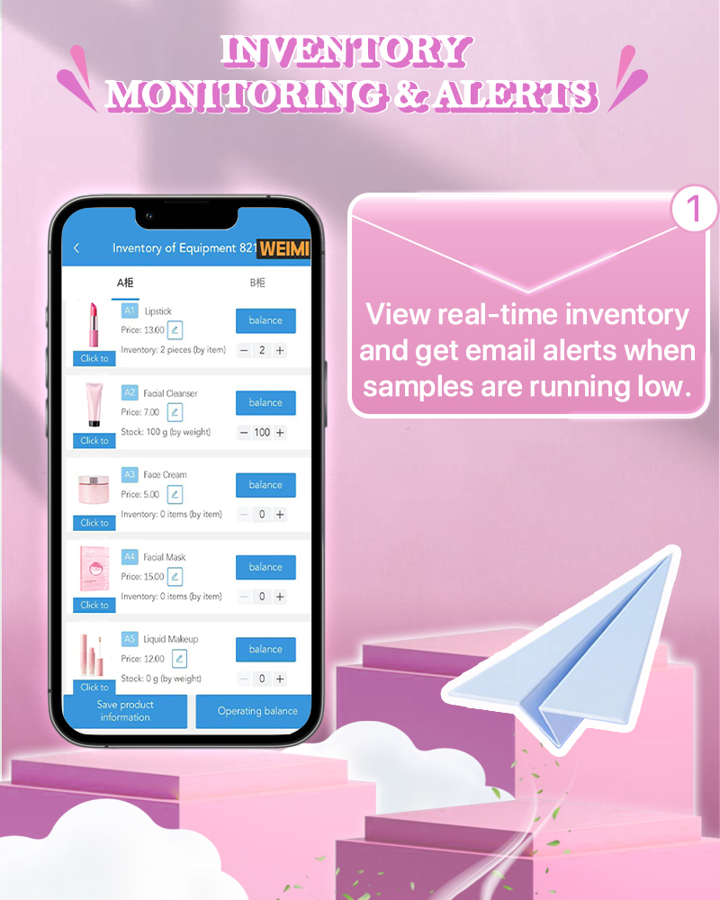 Get inventory alerts when samples are running low.