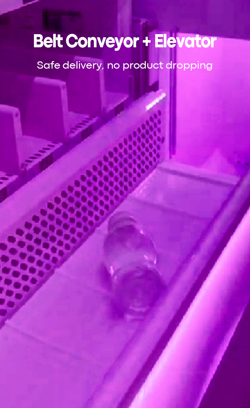 Snack and Drink Vending Machine belt conveyor and elevator