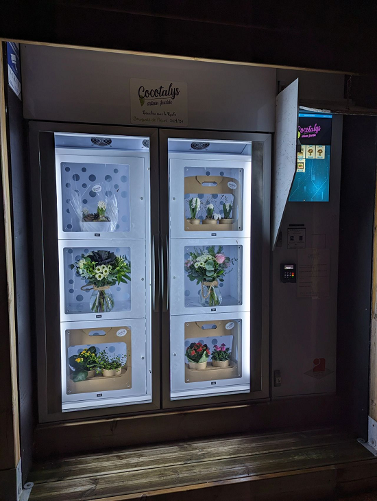 24 Hour Energy-saving Floversary Vending Machine for Fresh Flowers with Affordable Price