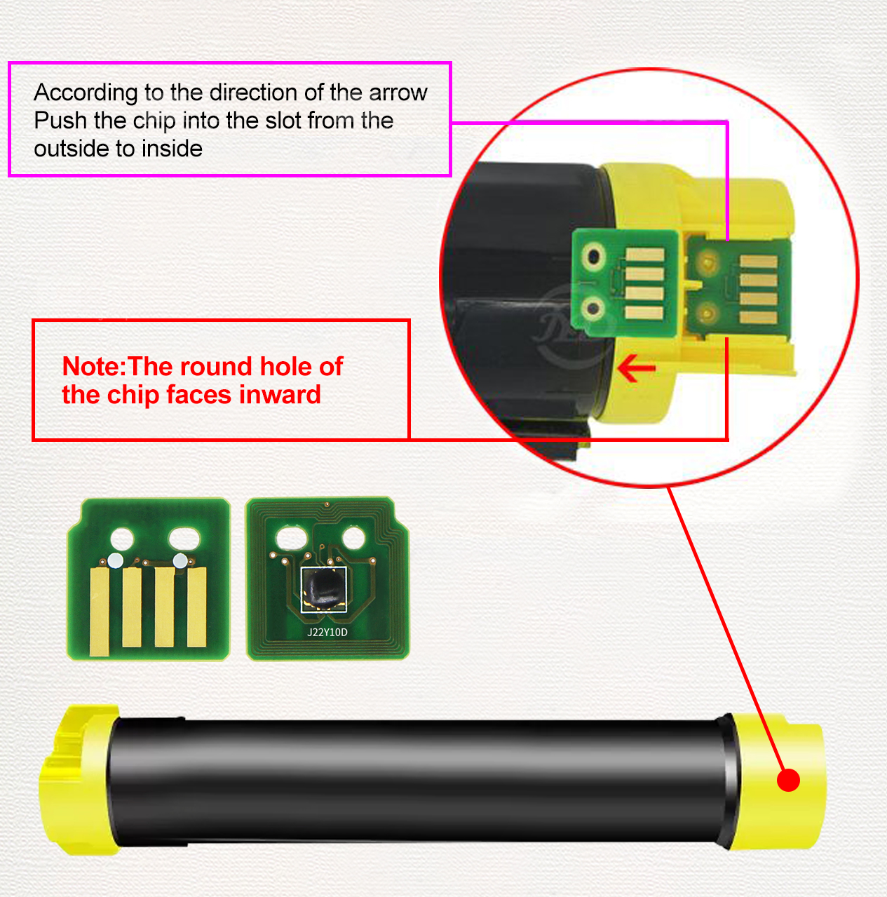 2270,Xerox,copier toner cartridge chip,installation introduction