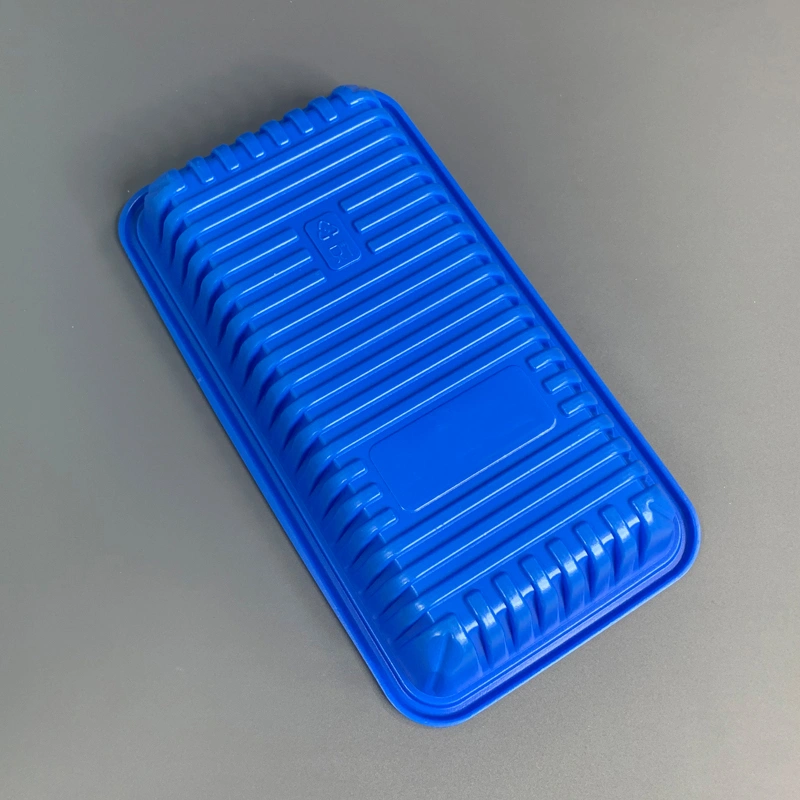 Blue PP Blister Plastic Meat Vegetable and Fruit Tray Supplier