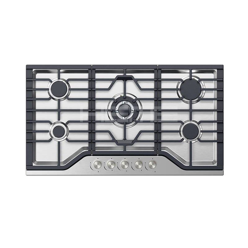36 inch Gas cooktop with 5 Chinese Burners Gas Stove Top NG/LPG Convertible Gas Hob with Thermocouple Protection - Easy to Clean