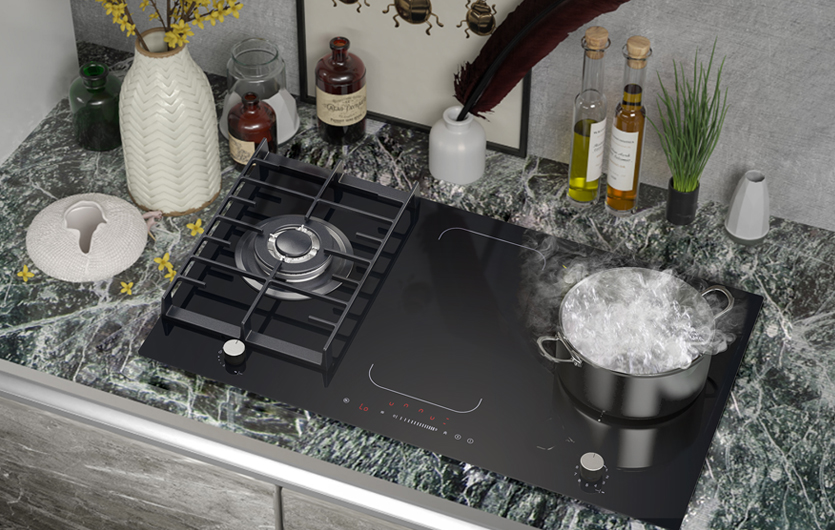 Gas and electric hob