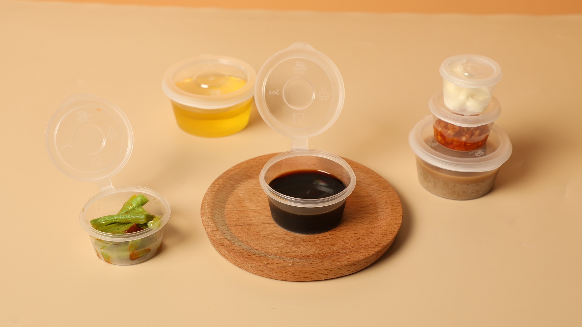 disposable portion cups with lids
