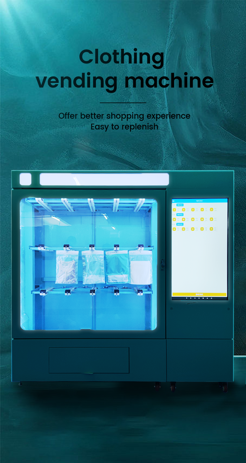 Weimi clothes vending machine. Offer better shopping experience, Easy to replenish