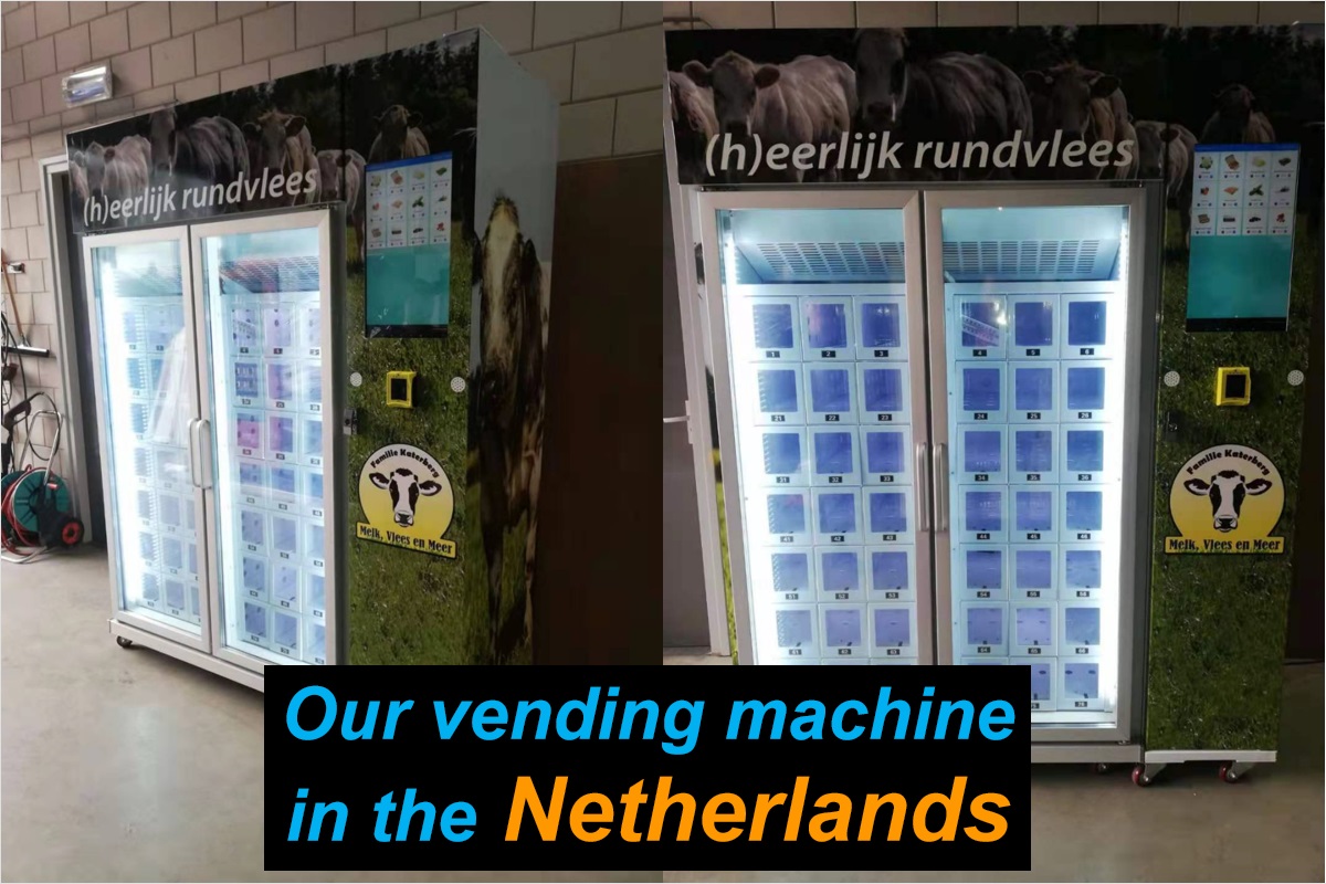 Weimi freezer vending machine for selling farm products in the Netherlands