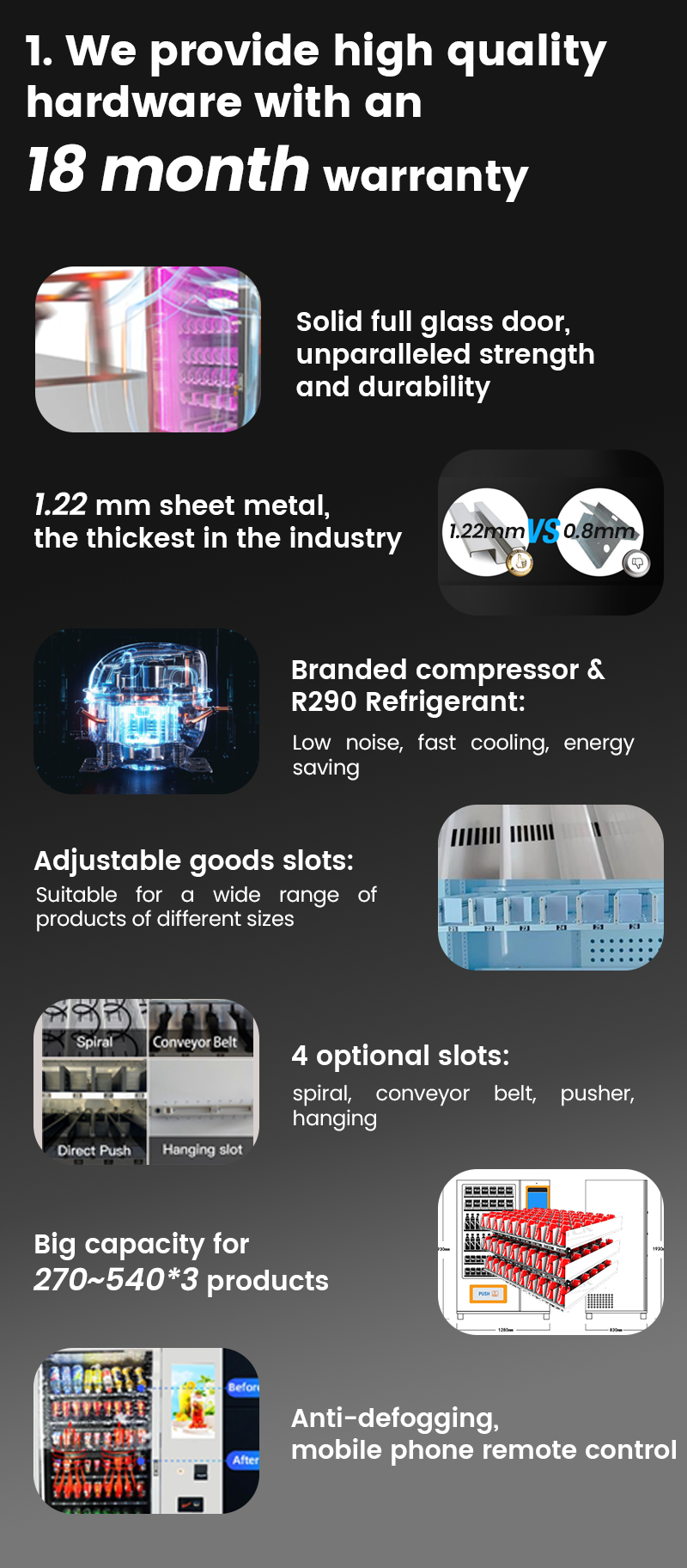 Large Capacity 3 in 1 vending machines for snack and drink with lift and customize payment system