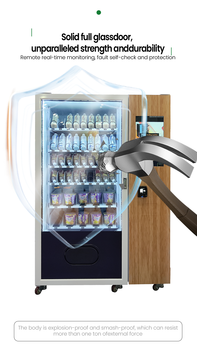 golf ball vending machine with solid full glass door