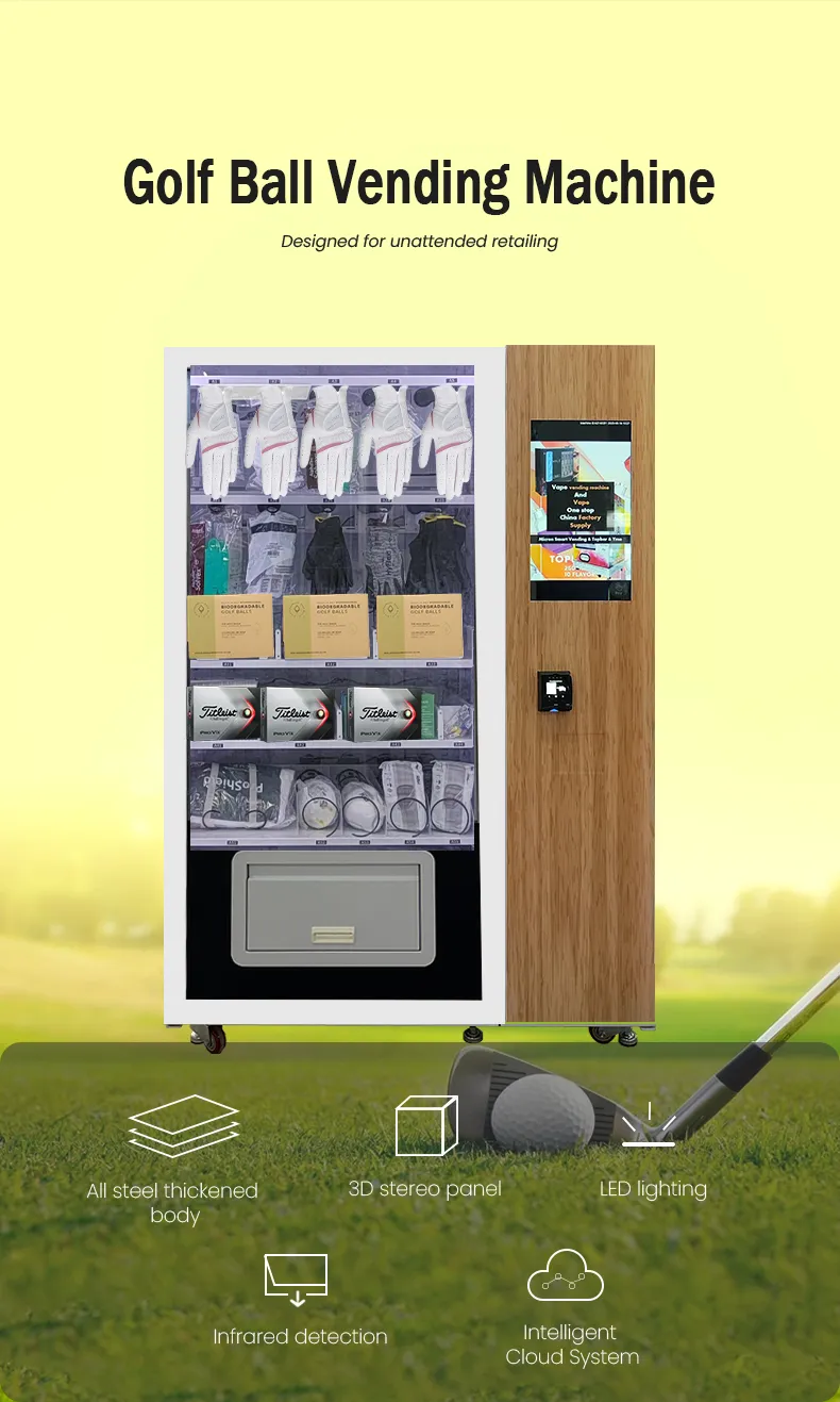 Golf Ball Vending Machines with Membership Redeem Ways for Golf Driving Ranges and Golf Club