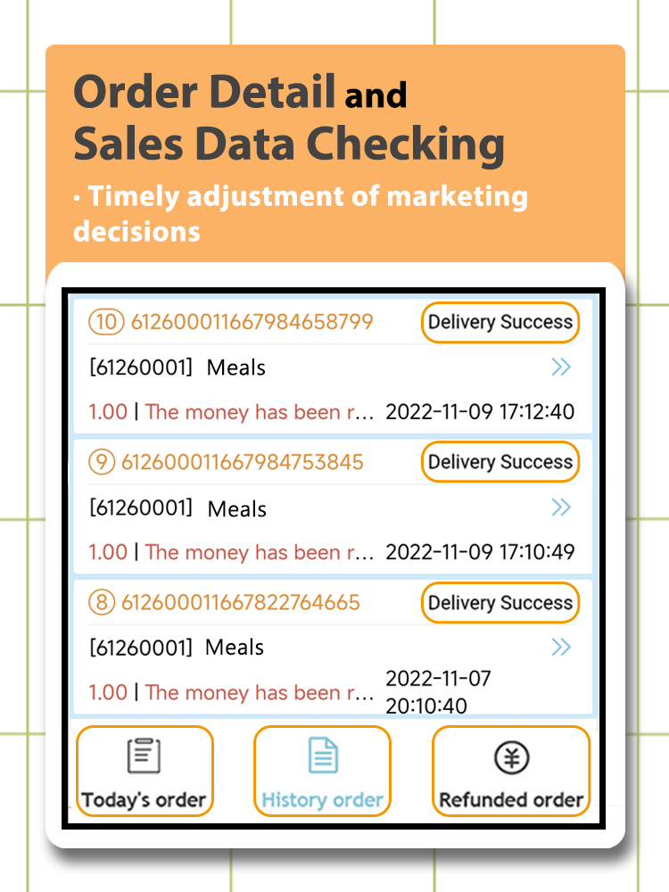 Weimi healthy vending machine for sale with order detail checking and sales data checking for timely adjustment of marketing decisions