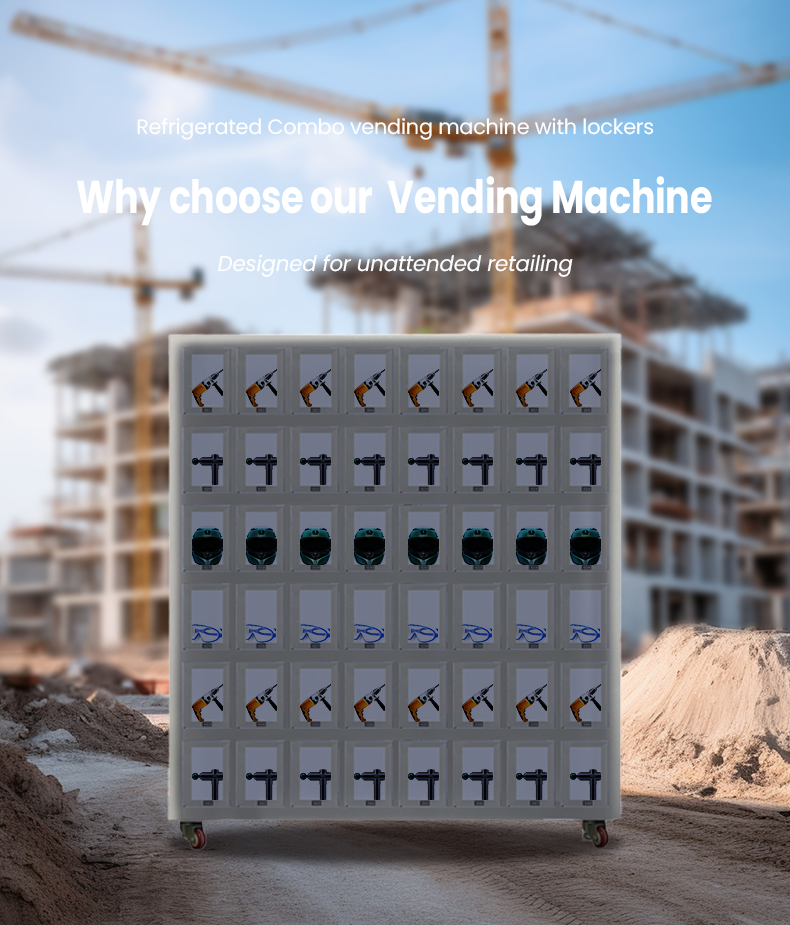 Automated Tool Rental Kiosk Industrial Tool Vending Machine Convenient Tool Rentals