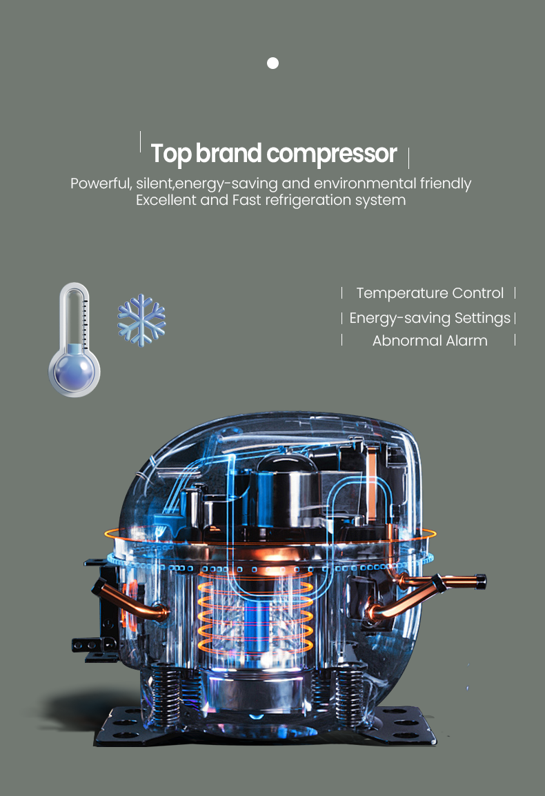 Combo snack drink vending machine is quipped with top brand compressor