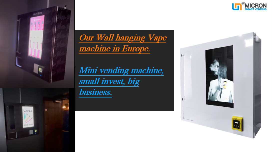 Weimi wall-mounted vape vending machine in Europe