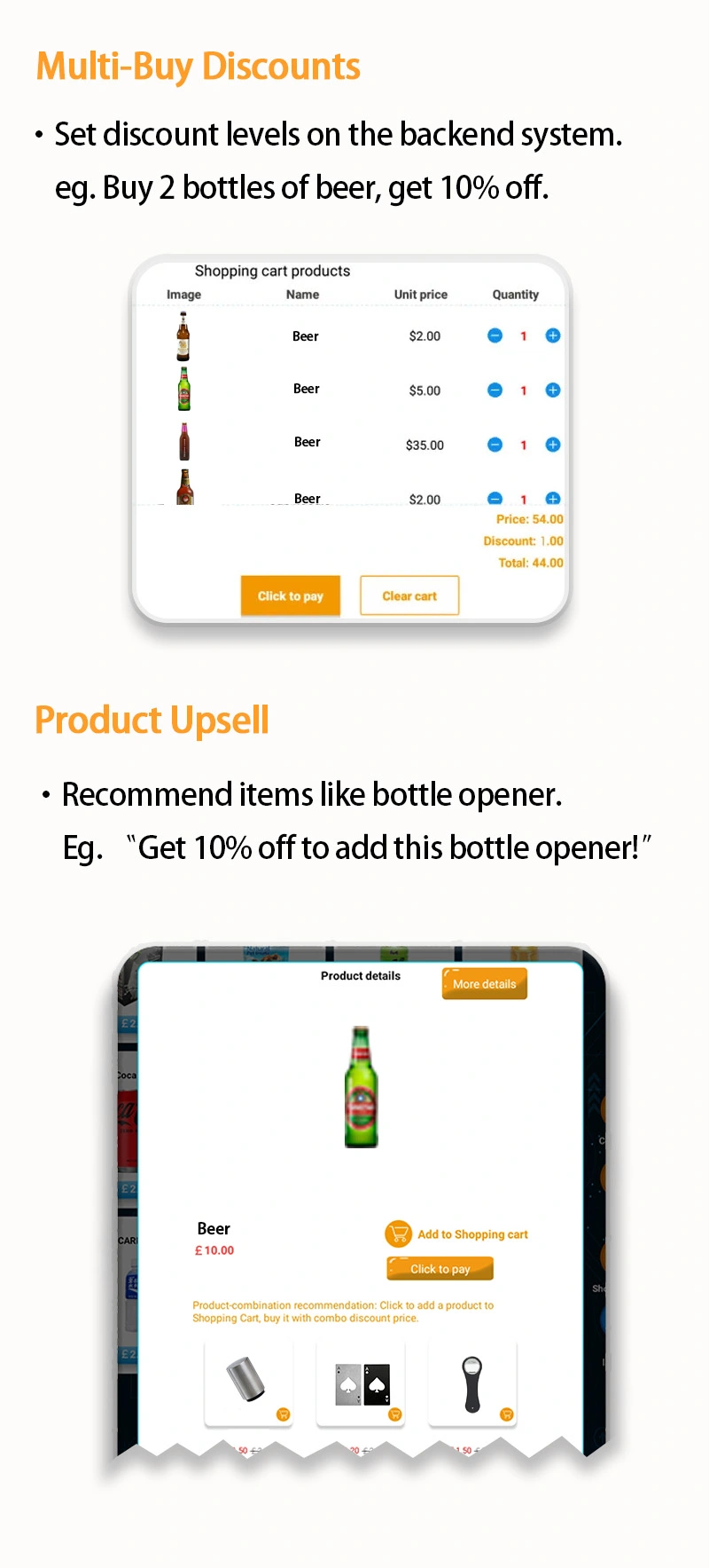 Weimi beer vending machine for sale with age checker and smart system for multi-buys discounts to encourage more purchases, and product upsell can recommend related items to customers