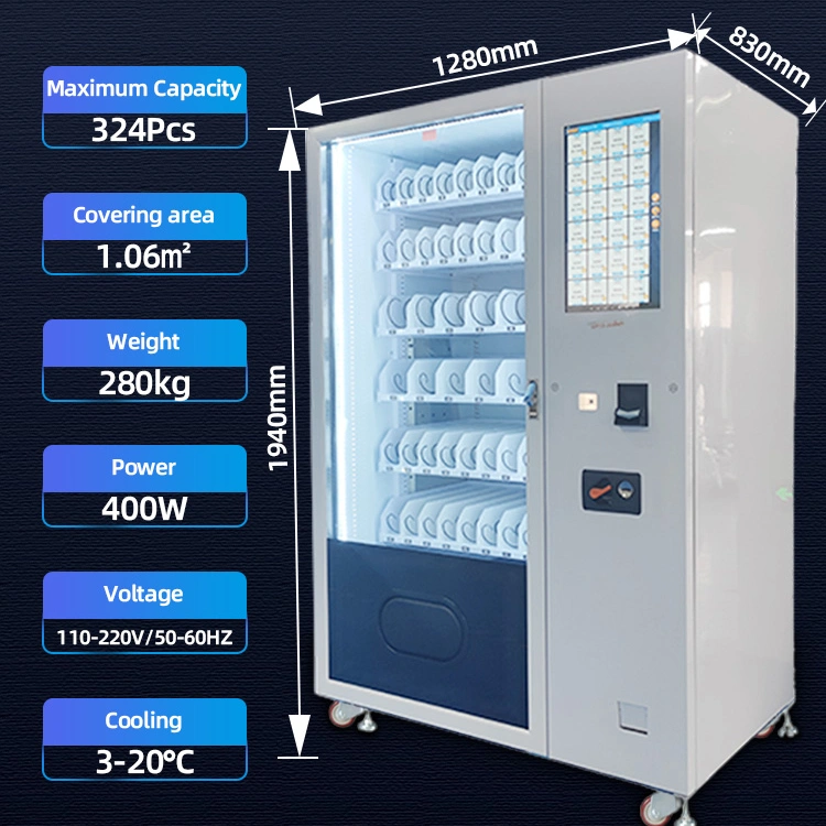 High quality hardware snack drink vending machine with 18-month warranty