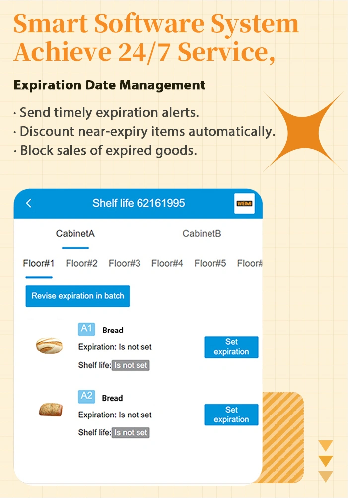 Smart software system help bakery owners achieve 24/7 service. expiration date management for food safety