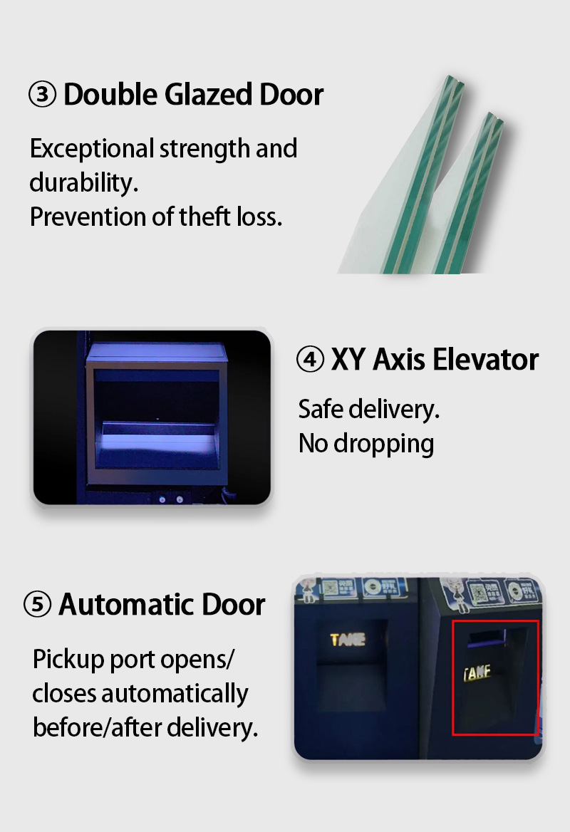 Weimi toy dispenser machines with double glazed door and elevator, locker... to make sure retailers prevention of theft loss and have a big success in business
