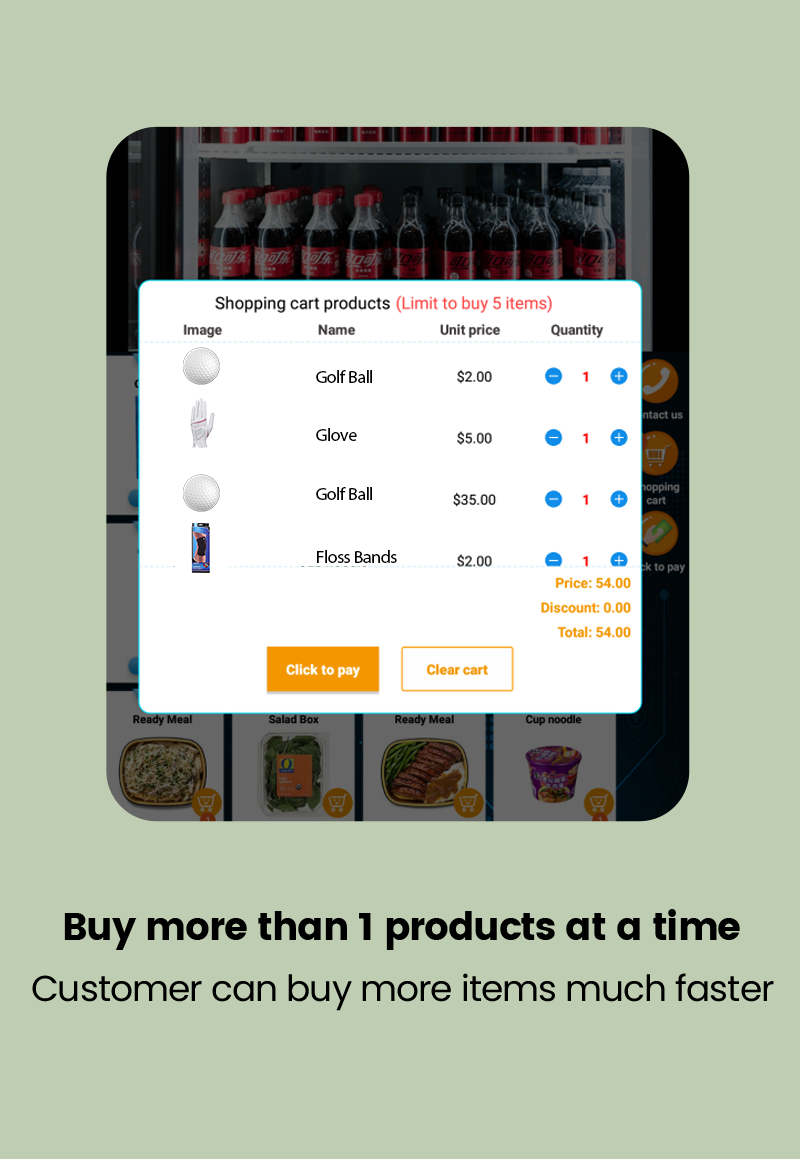 golf ball vending machine buy more than 1 products at a time