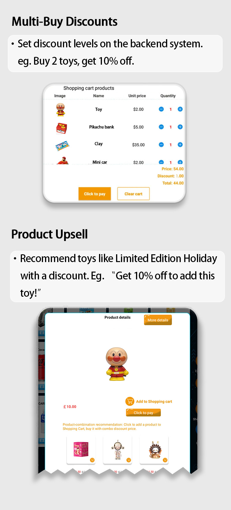 Weimi toy vending machine for unmanned toy stores, with multi-buys discounts and product upsell to encourage more purchases