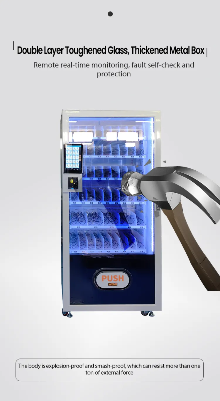 Automatic Postcard Vending Machine with double layer toughed glass and thickened metal box. environment-friendly vending machine.smart vending machine for postcard