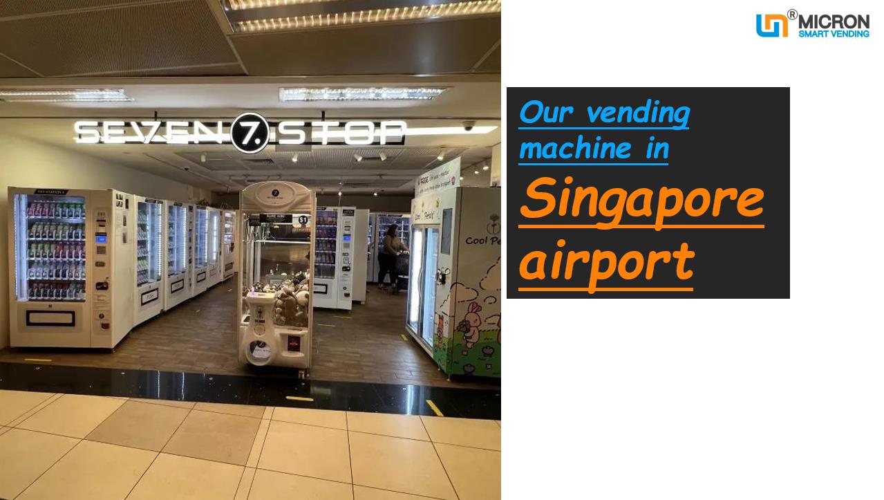 weimi flower vending machine in Singapore airport