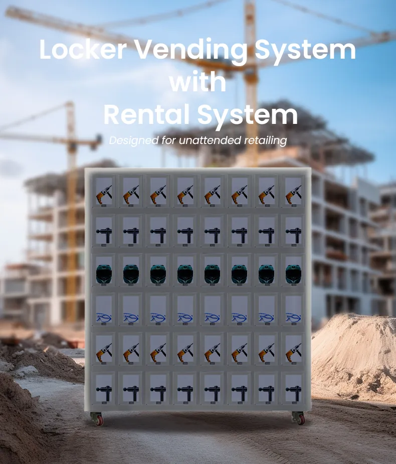 Automated Tool Rental Kiosk Industrial Tool Vending Machine Convenient Tool Rentals