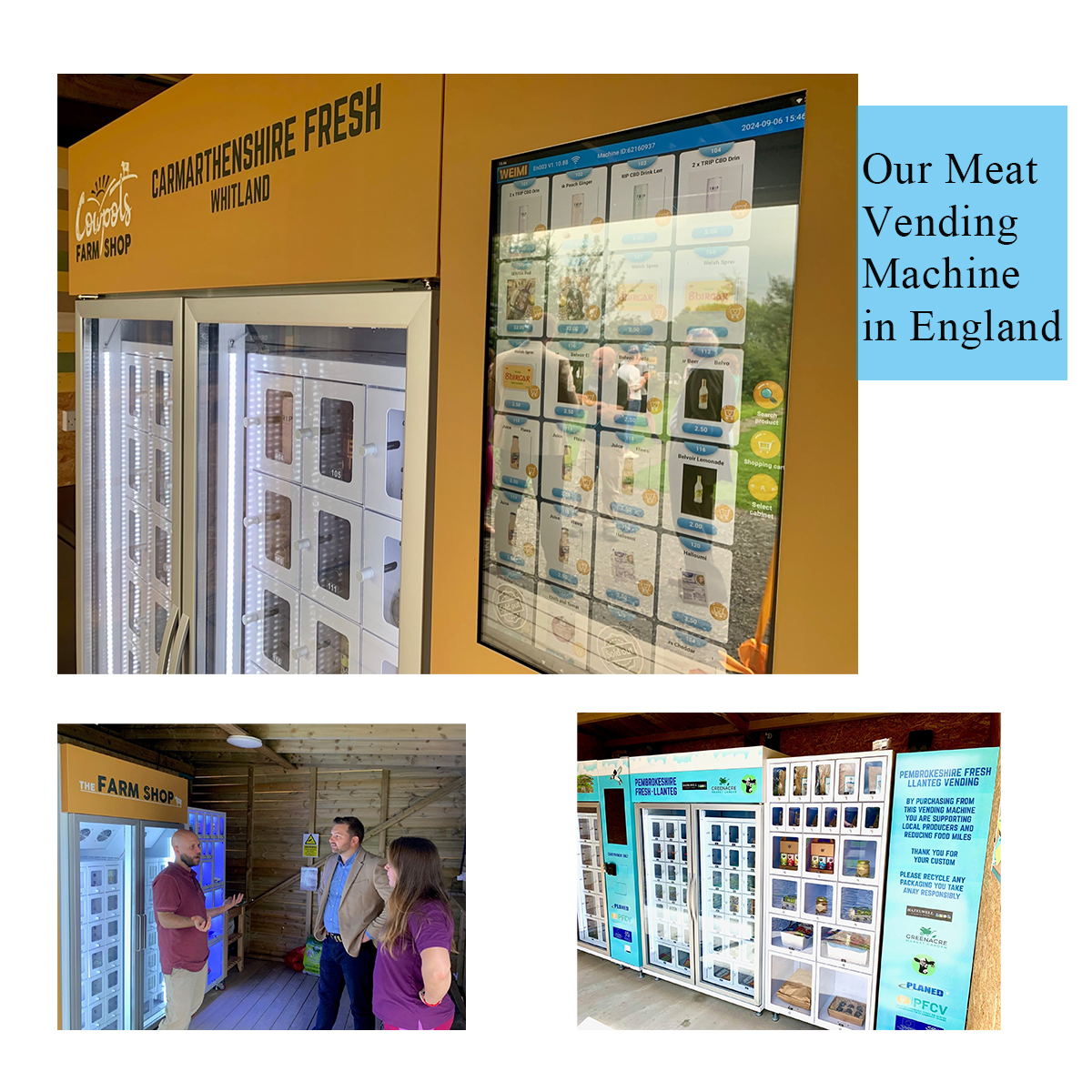Bread Vending Machine with Sun-shielded Angled Touchscreen For Outdoor Use