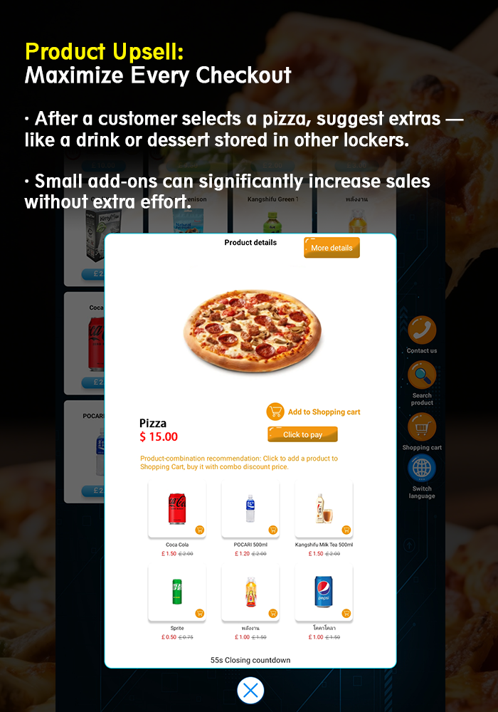 Product upsell to maximize every checkout.