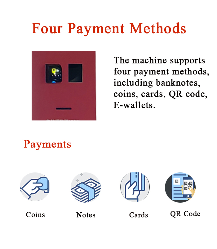 Weimi custom giving machine for church Christ Charity with 21.5 inch touch screen and smart software system. four payment methods