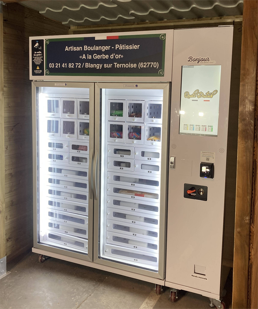Cooling Sushi Vending Machine for Ready Food Fast Food in France