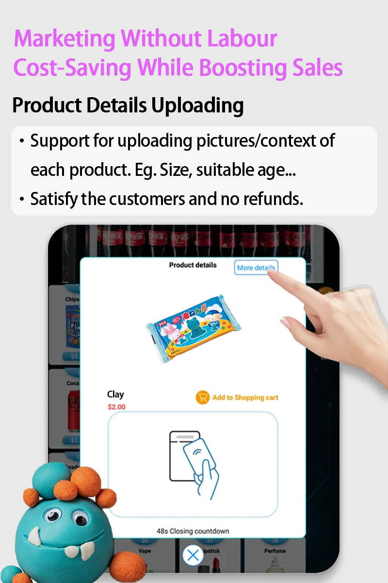 Weimi toy vending machine can help toy store owners do marketing without labour, cost-saving while boosting sales. customers can check details of products on the screen