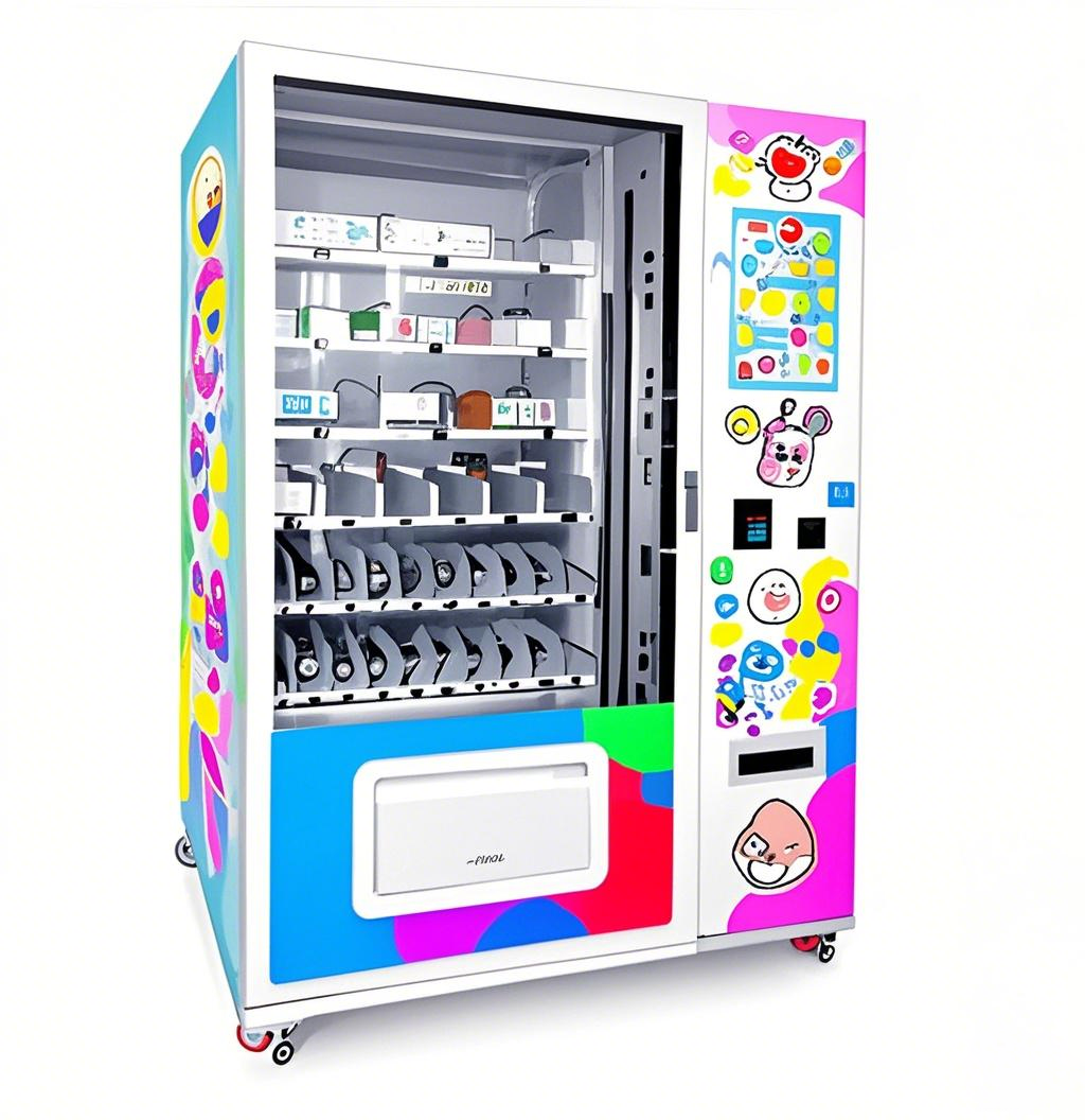 Smart Newborn baby souvenir gift vending machine with lift system and remote-controlled for unmanned retail.