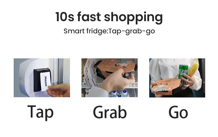 smart fridge vending machine grab and go shopping experiences.smart fridge vending machine