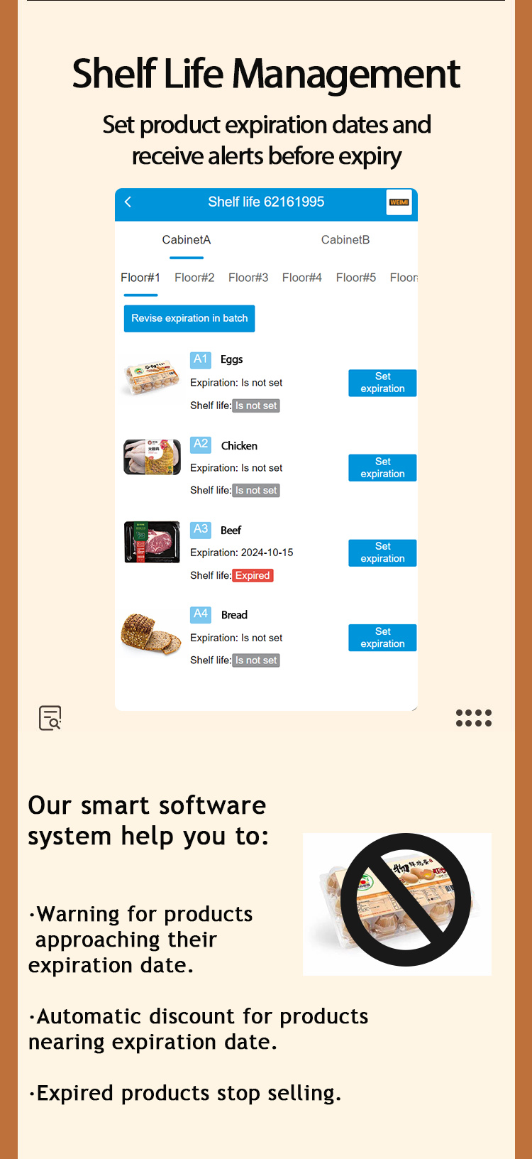 Farm Fresh Vending Machine Combo Locker Vending Machine Expiration Monitoring: Automatic updates ensure expired products are never sold. Smart Alerts: Get notified when products are running low or when they need to be restocked.