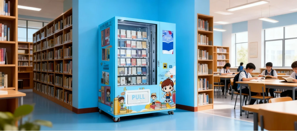Weimi smart book vending machine. help you open a new chapter in self-service sales. suitable foe placing in library, school. community
