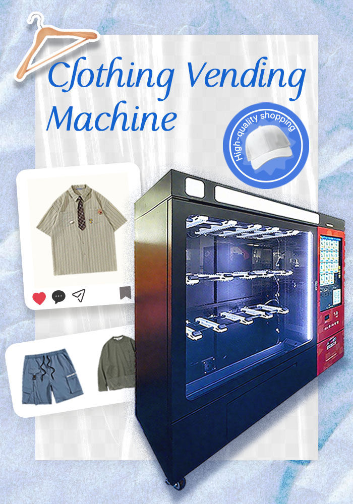 Clothing Vending Machine: Large Volume, 43-Inch Touch Screen, Hanging Slots