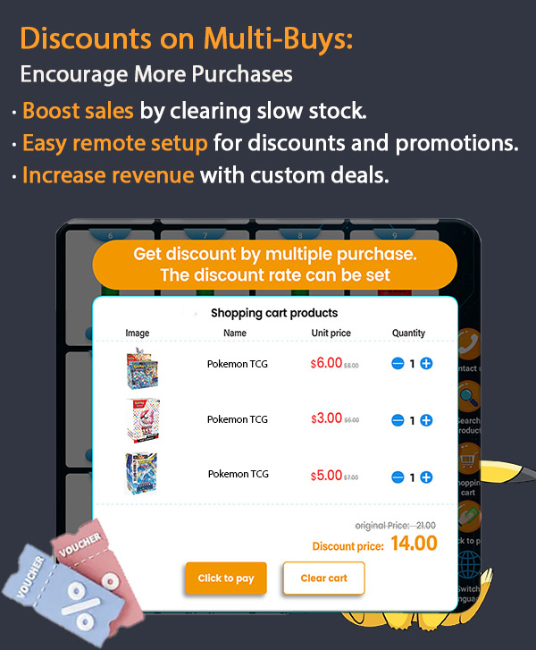 weimi wall-mounted type pokemon vending machine with smart software system to help retailers set discounts and price remotely. this function can encourage customers to buy more merchandises