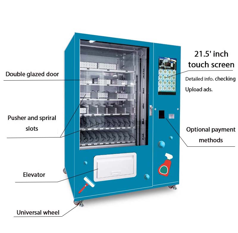 Weimi factory supply car wash vending machine with elevator in the gas station unmanned car store