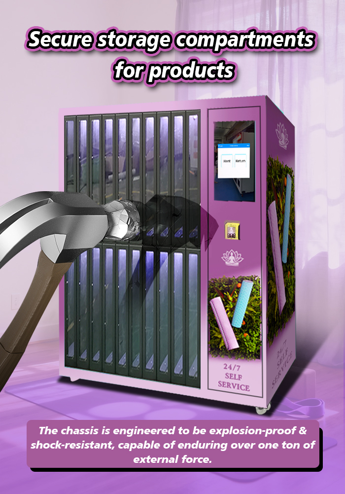 Secure storage compartments for products