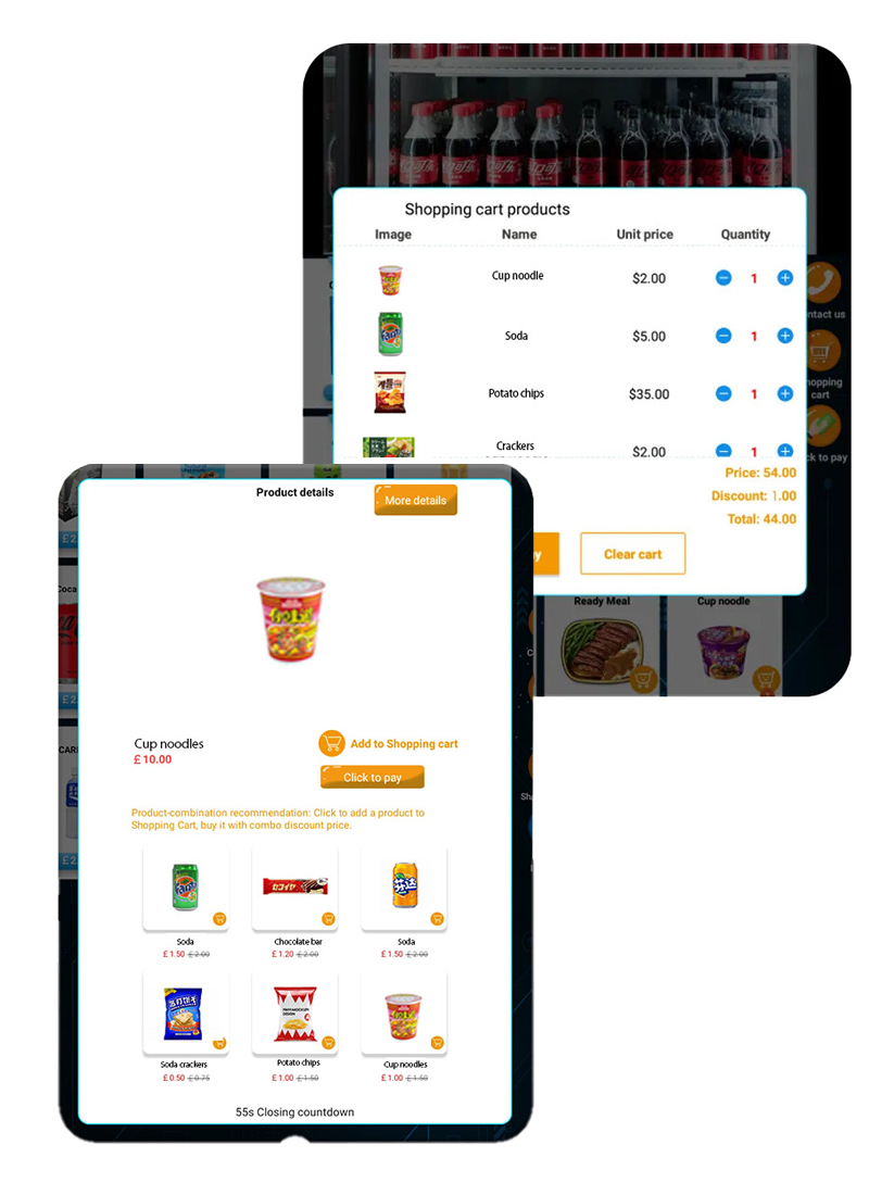 Weimi commercial snack drink vending machine with smart backend system help you control how you sell, manage stock, and reduce losses