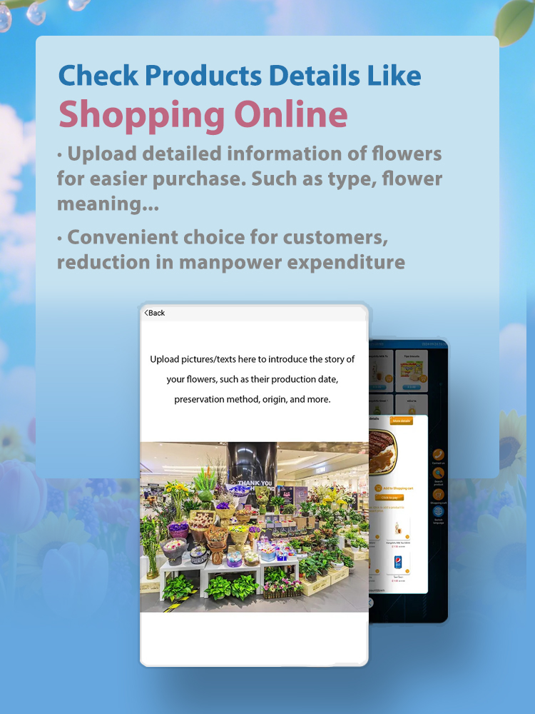 Weimi flower locker vending machine to Singapore. Our machines can check products details like shopping online,