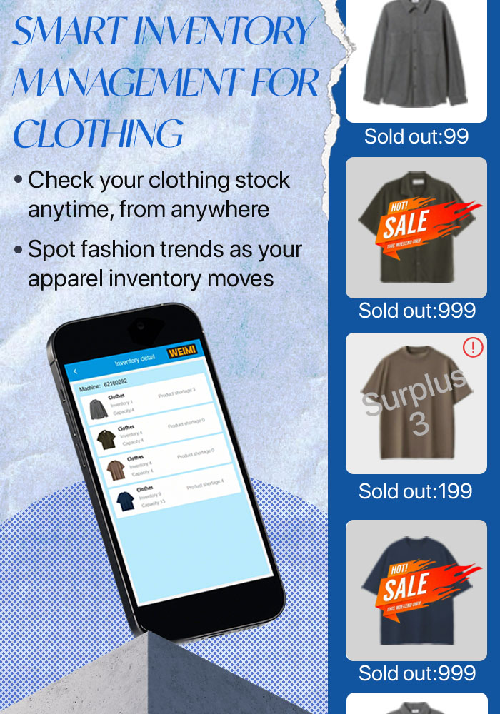 Smart inventory management for clothing, retailers can check clothing stock anytime, anywhere