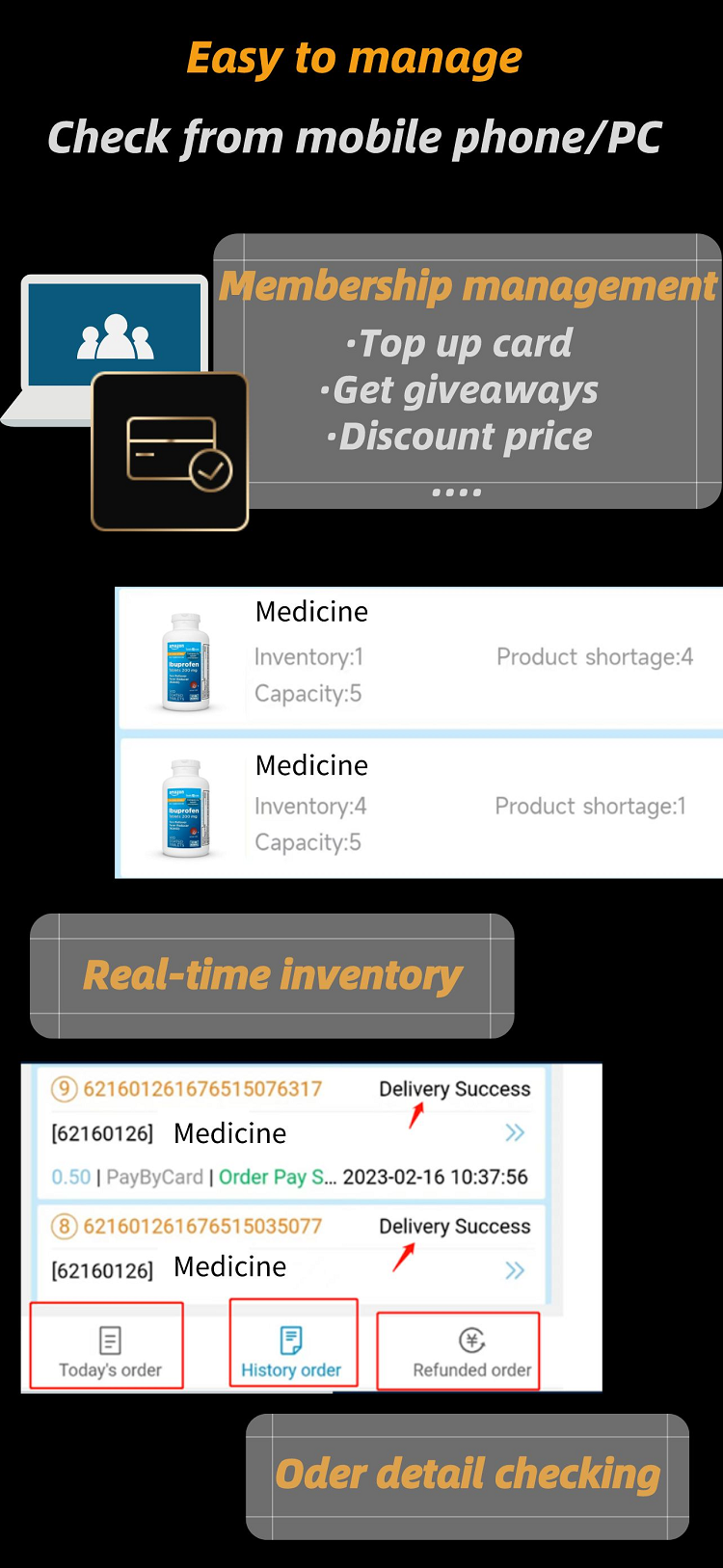 OTC Medicine vending machine is easy to manage with smart management system
