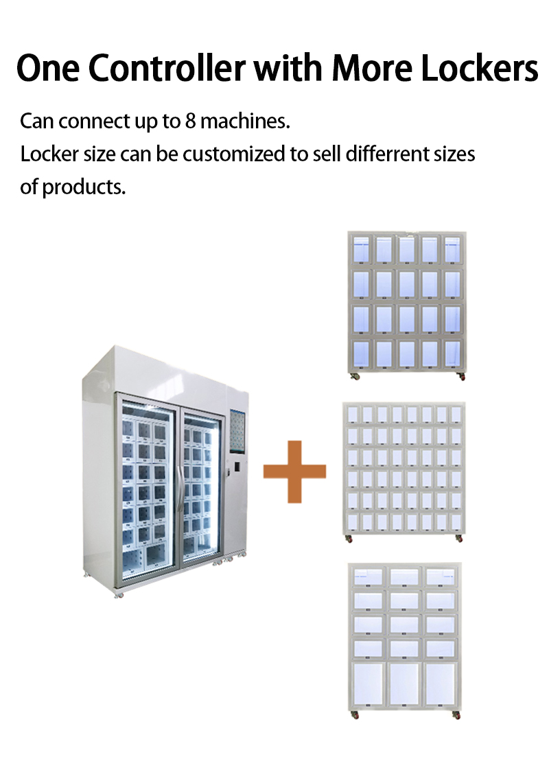 Weimi bread vending machine for unmanned bakery stores. our machine controller can connect up to 8 machines