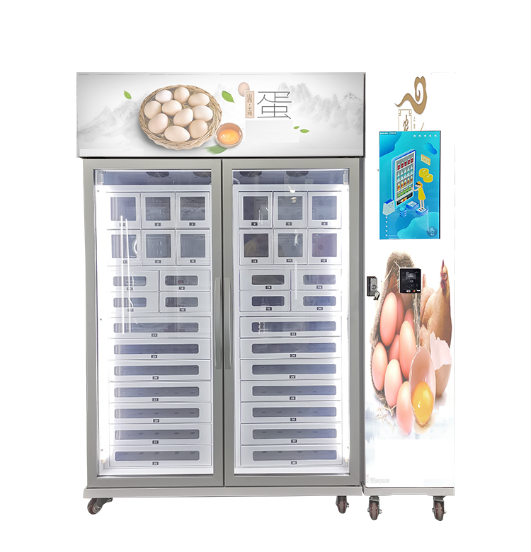 Weimi egg vending machine to USA. our vending machine has 21.5'inch touchscreen for better shopping experience. and the machines are available for customizing stickers. Optional payment system catering different needs