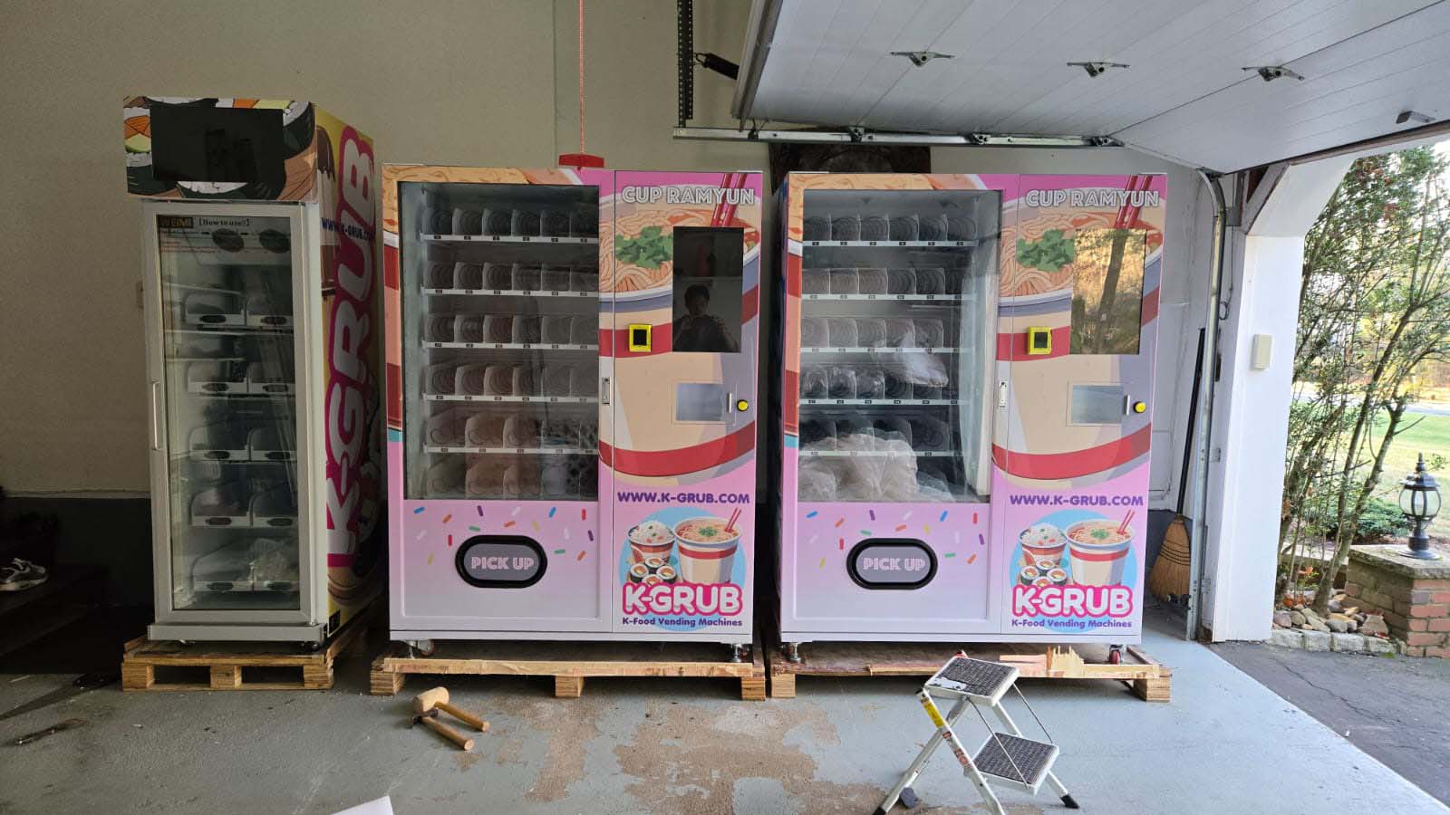 Weimi hot water supply ramen noodle vending machine to Malaysia