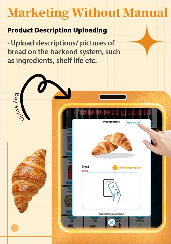 Marketing without manual. with smart system to upload product description