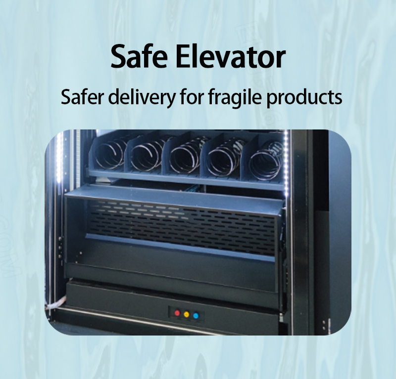 Weimi mug vending machine with safe elevator for fragile products,